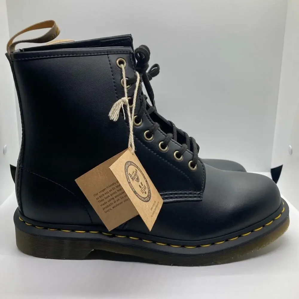 Dr. Martens Vegan 1460 Smooth Black Women's Lace-Up Boots