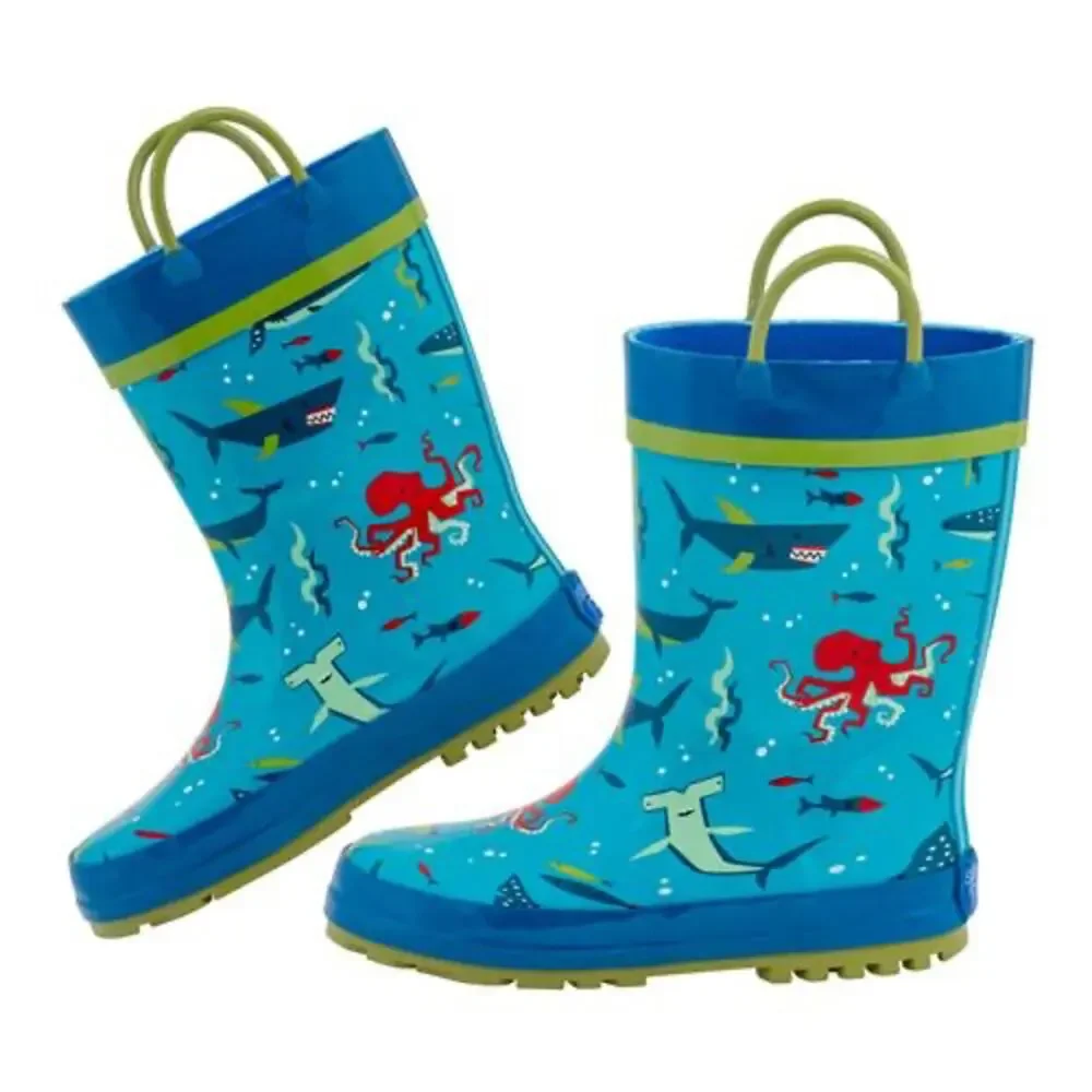 Stephen Joseph Shark Rain Boots Size‎ 12 Toddler NEW