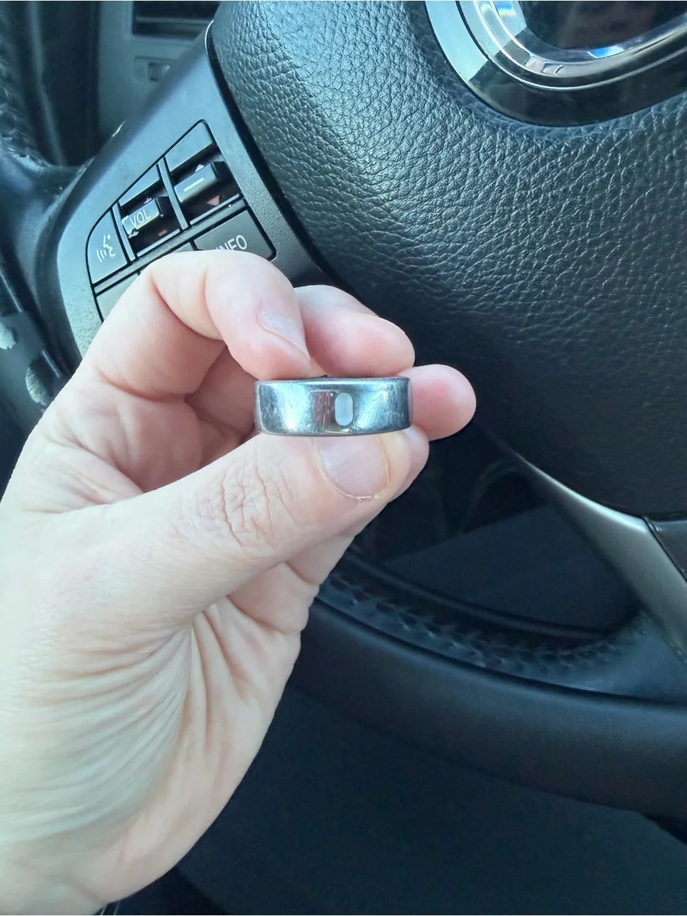Oura Ring Magnetic Charger Dock - Black with Silver