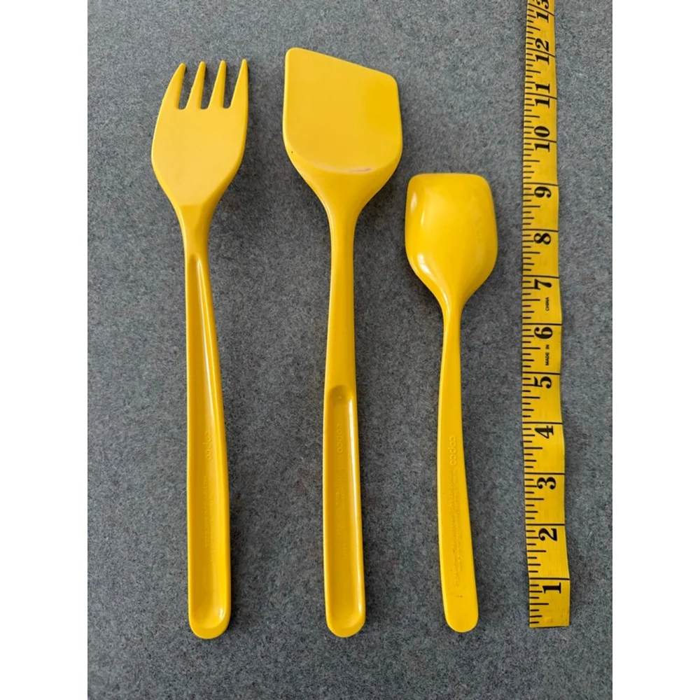 Vintage Copco Kitchen Cooking Utensils Yellow 8 piece miscellaneous