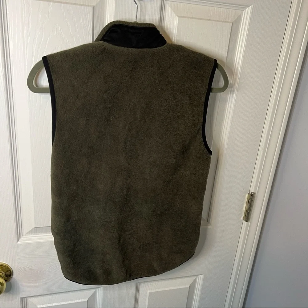 Old Navy Green and Black Vest with Shawl Collar