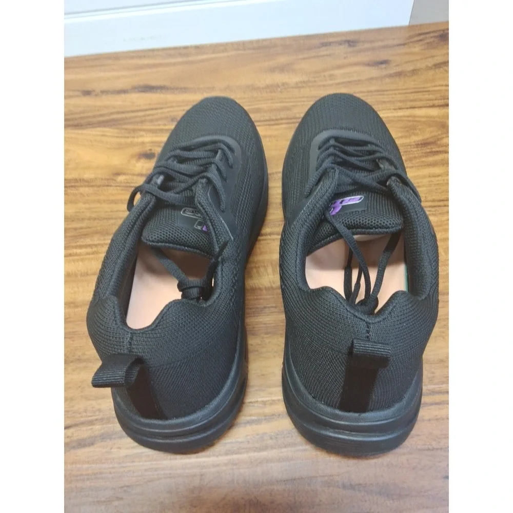 Apis Fitec 9328  Women's Extreme-Light Knitted Walking Shoe 10 Width 5E Black