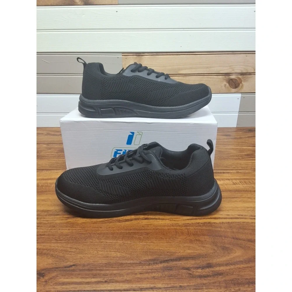 Apis Fitec 9328  Women's Extreme-Light Knitted Walking Shoe 10 Width 5E Black