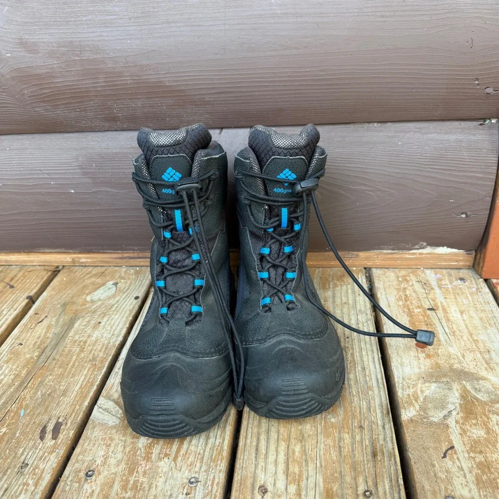Columbia Bugaboot Celsius Waterproof 400g Insulated Snow Boots Black Youth 6