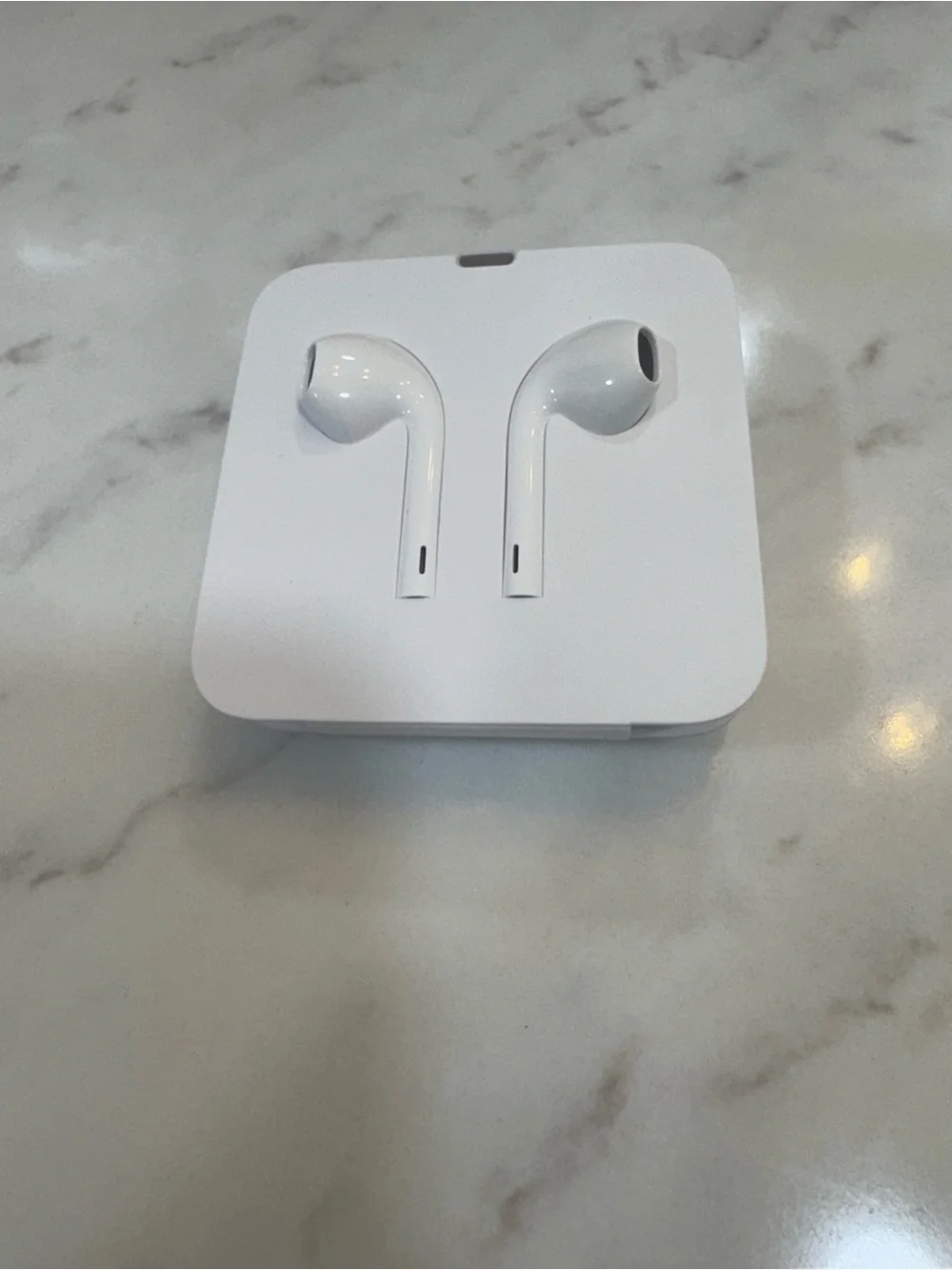 White Wired Earbuds with Lightning Connector - Comfortable Fit