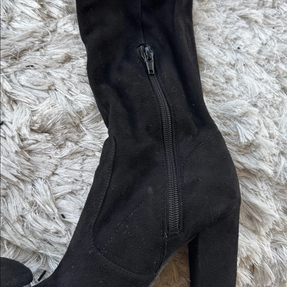 Over the Knee Black Ivanka Trump Black Boots Size 6
