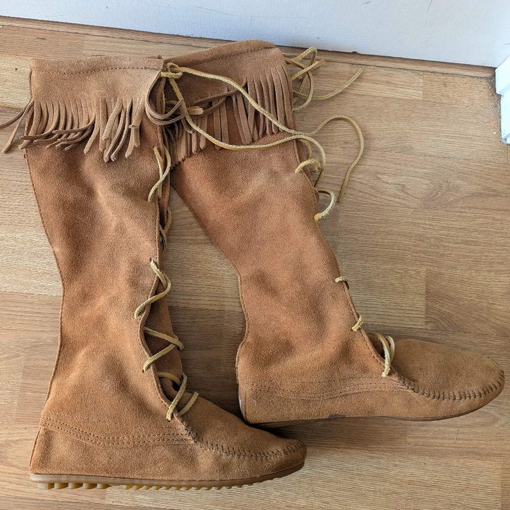Women's Tan Knee-High Boots