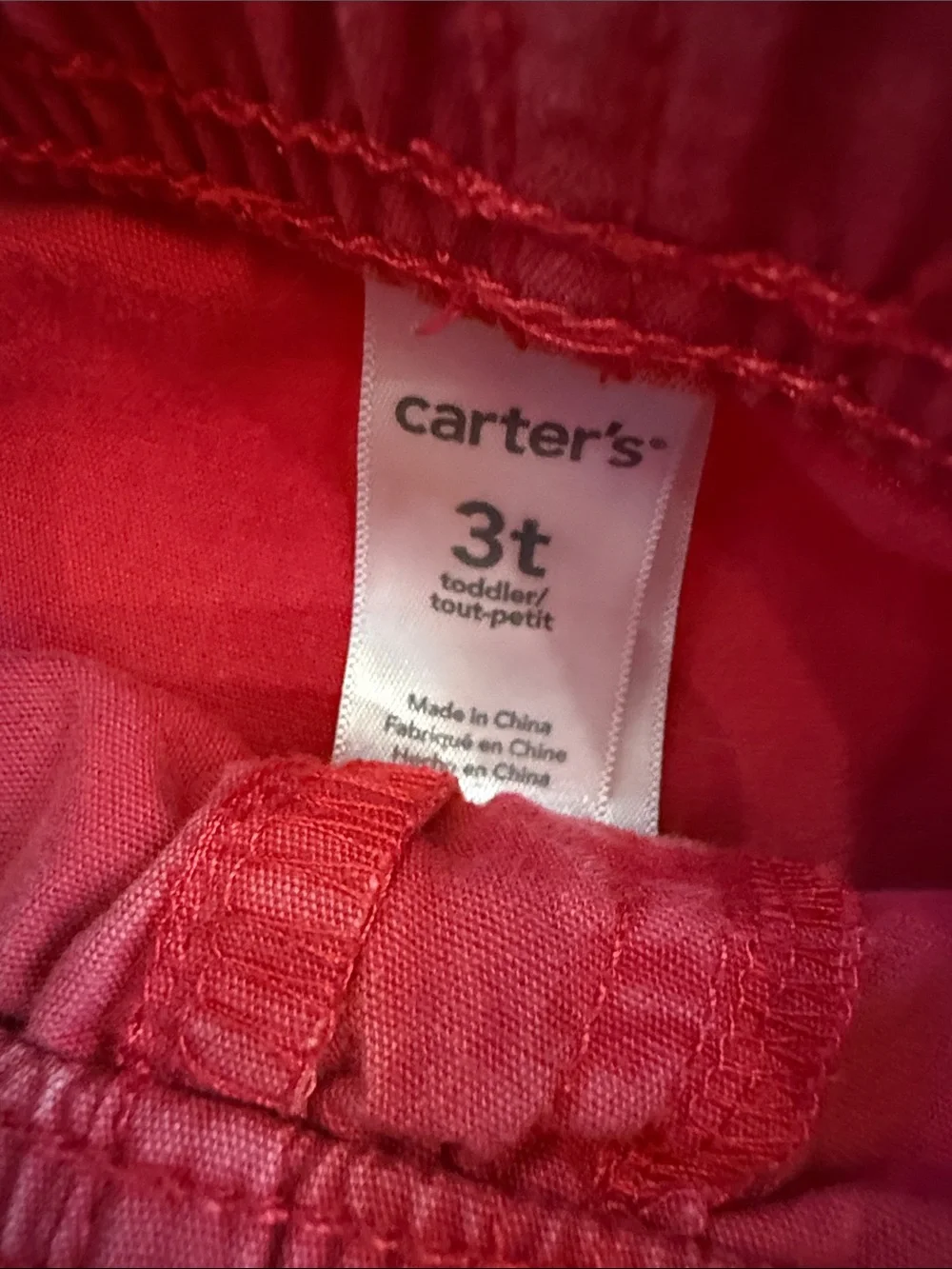 Carter's Bright Pink Elastic-Waist Joggers