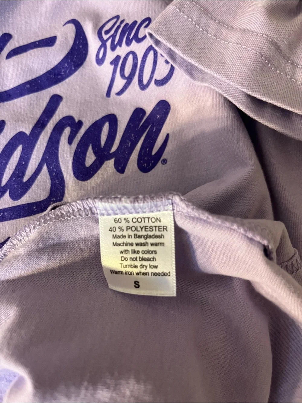 Harley-Davidson lavender short