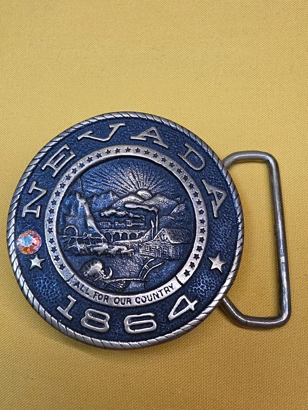 1978 Heritage Mint Brass Nevada State Seal Buckle