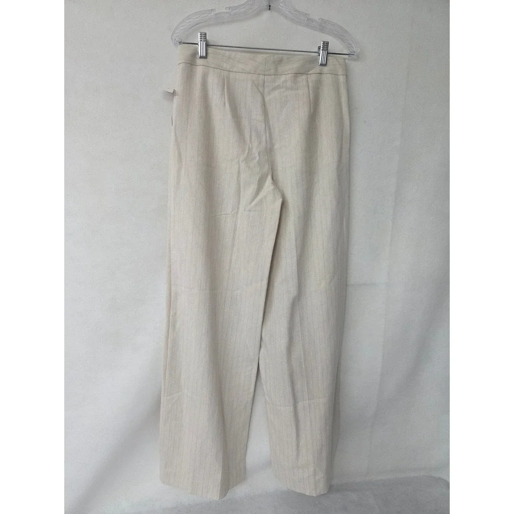 Zara Cream Wide-Leg Trousers, S