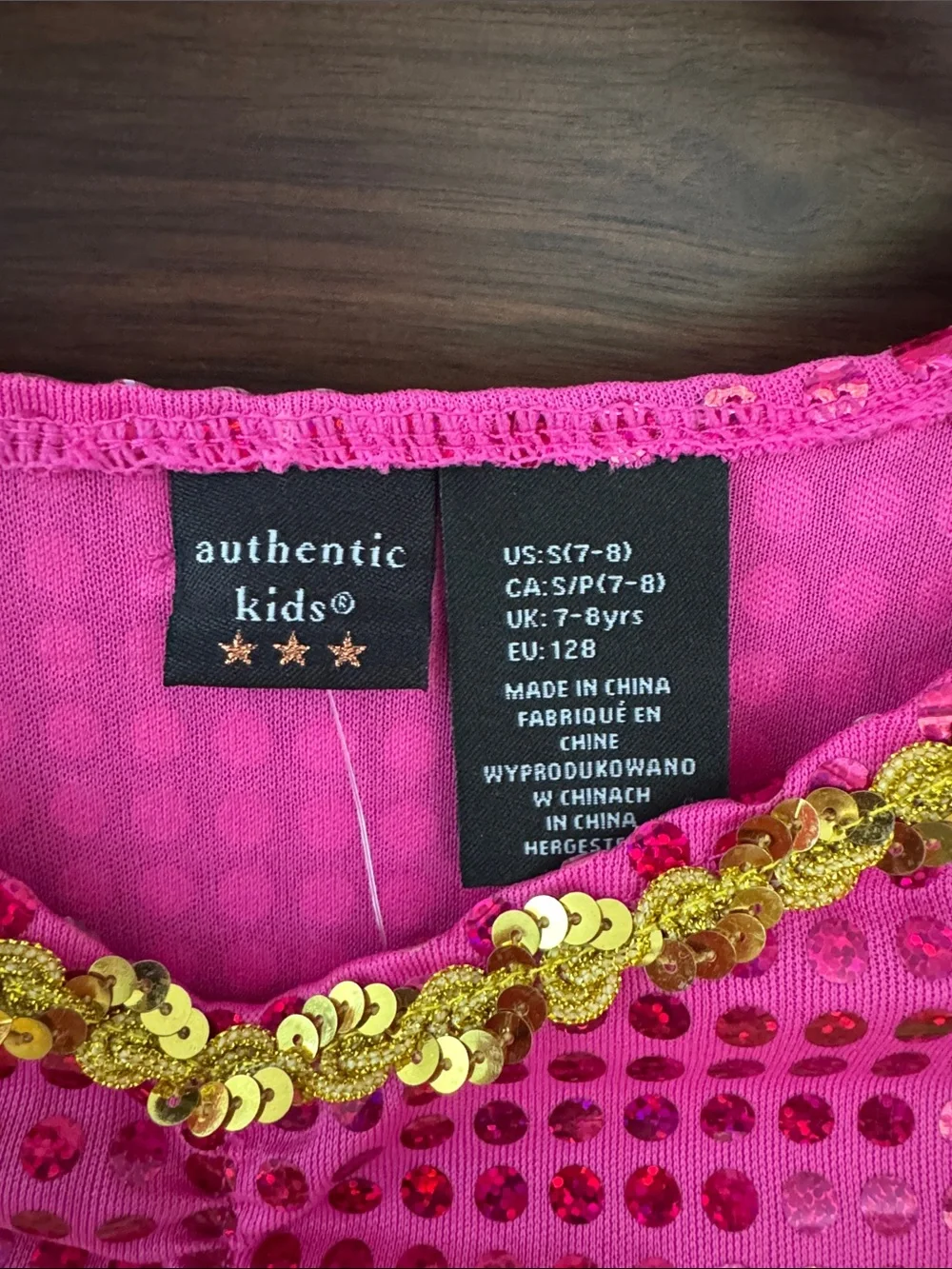 Authentic Kids dress size