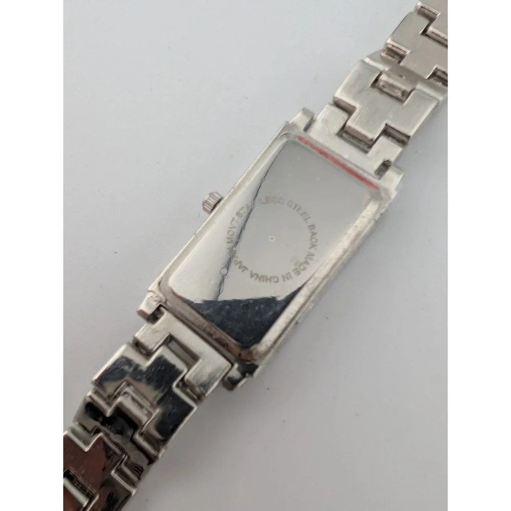Cote d'Azur Tank Watch Women 21mm Case‎ Crystals Silver 7.25