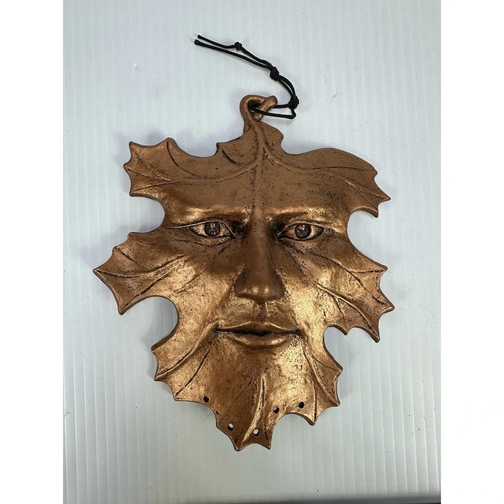 Vintage 1996 CARSON Spirit Of The Forest‎ Oak Leaf Man Metal Wall Art