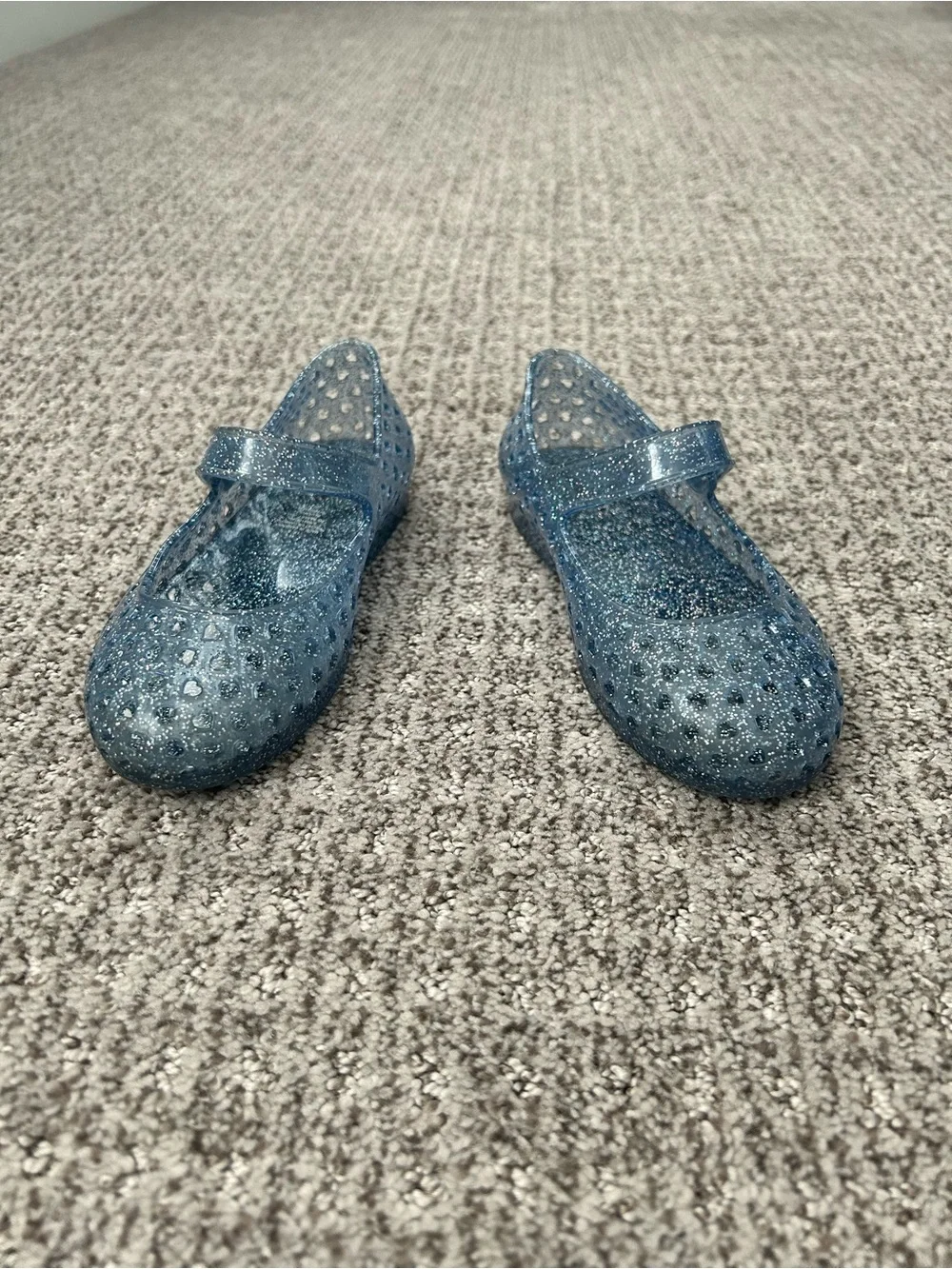 Old Navy Sparkle Jelly Mary Jane Shoes in Navy Blue