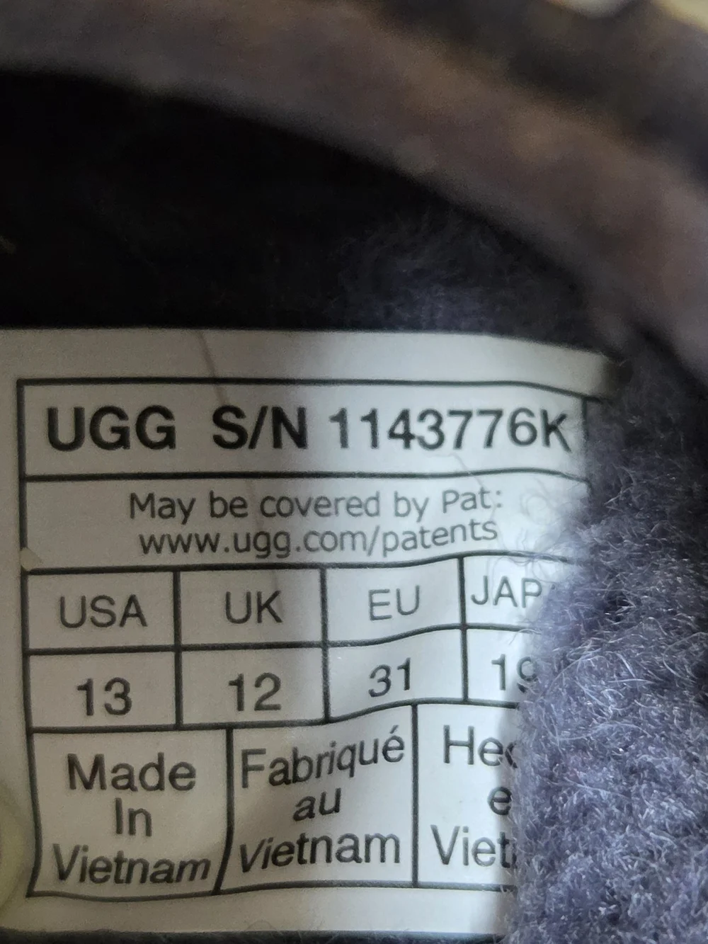 UGG slip moccasin
