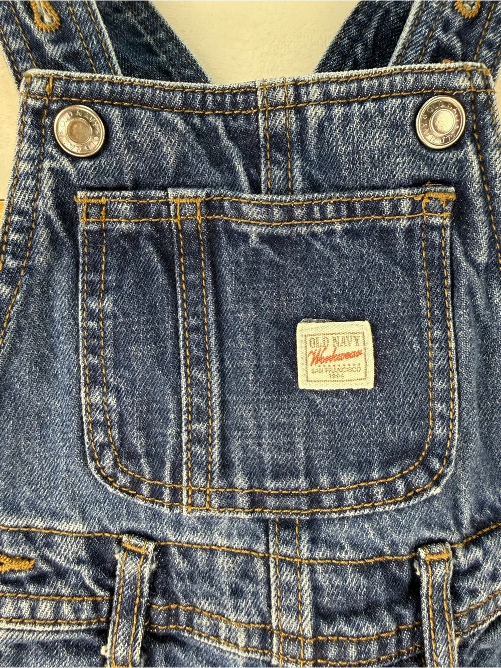Old Navy Workwear Denim Carpenter Overalls Baby 18-24M