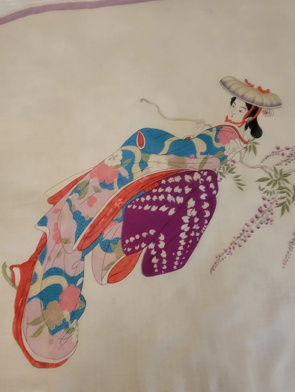 Vintage Very Delicate Silk Scarf 30