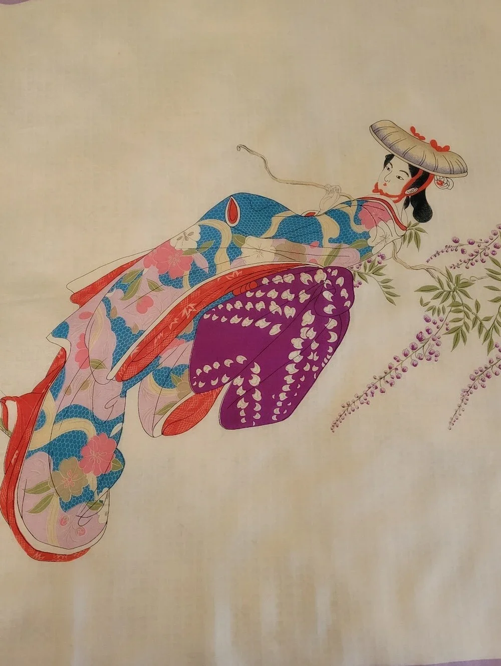 Vintage Very Delicate Silk Scarf 30