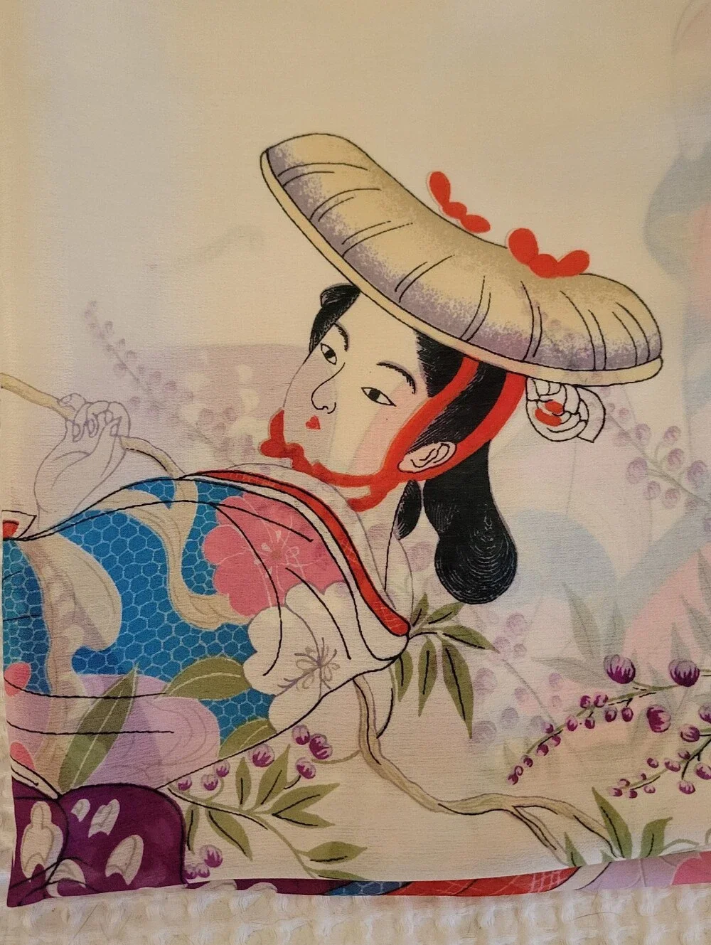 Vintage Very Delicate Silk Scarf 30