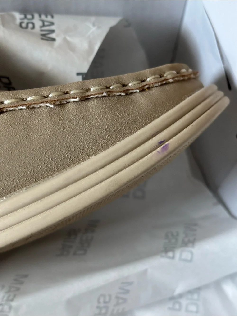 DREAM PAIRS Boys Khaki Suede Boat Shoes Loafers Size 6 Big Kid
