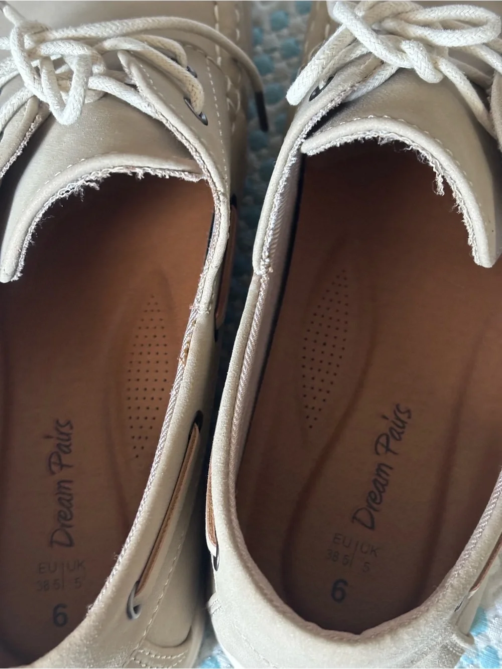 DREAM PAIRS Boys Khaki Suede Boat Shoes Loafers Size 6 Big Kid