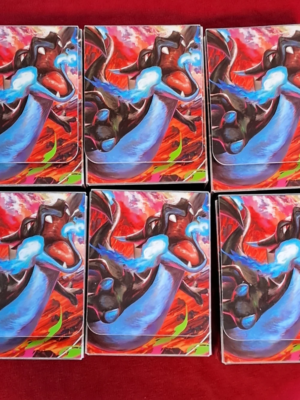 2025 Pokémon Charizard X Deck Boxes Set of Six With Dividers NM-MINT
