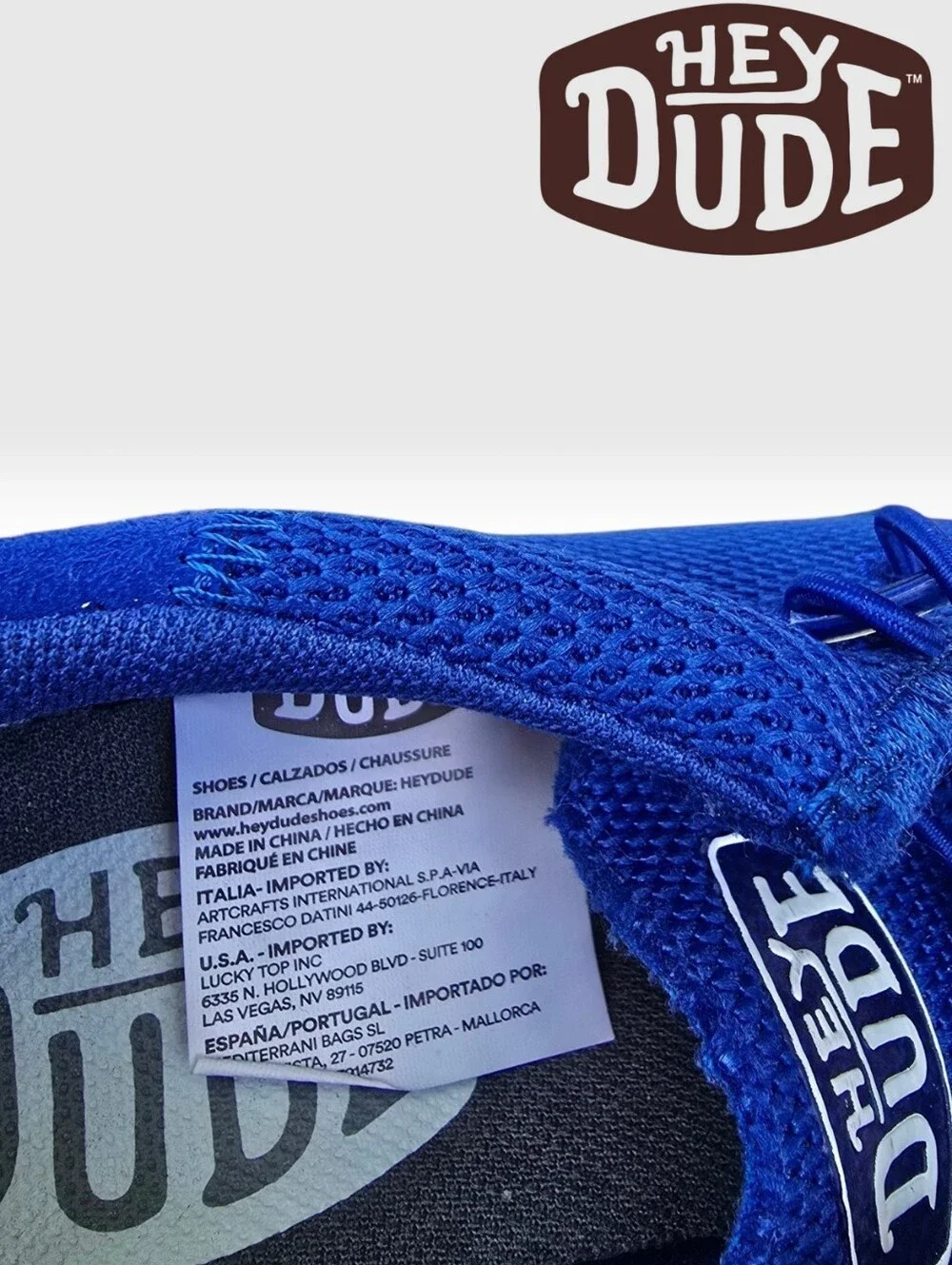 HEY DUDE Youth Funk Mono WALLY True Blue Y4/L5