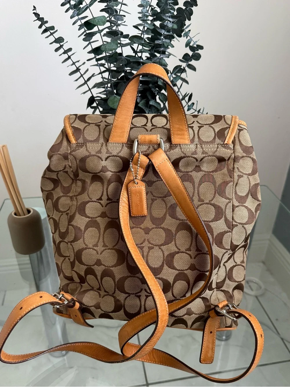 Coach backpack brown