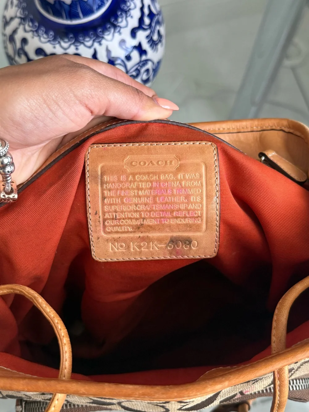 Coach backpack brown