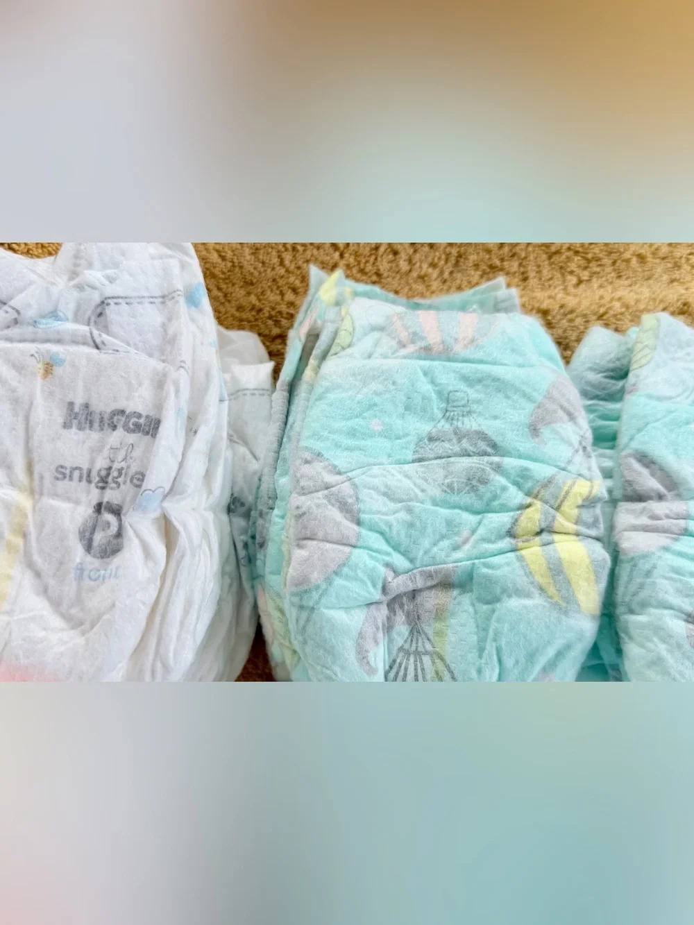 Lot of 32 SZ Preemie Baby or Doll Diapers unisex Different Brands Huggies ect