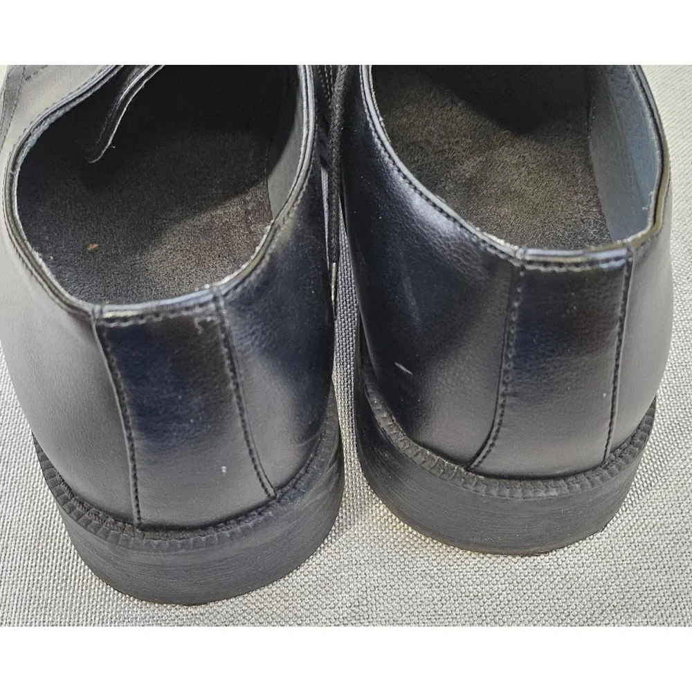 J‎ Ferrar JF Derby Squared Toe Dress Shoes Black Lace Up Formal 014-2902 Mens 8M