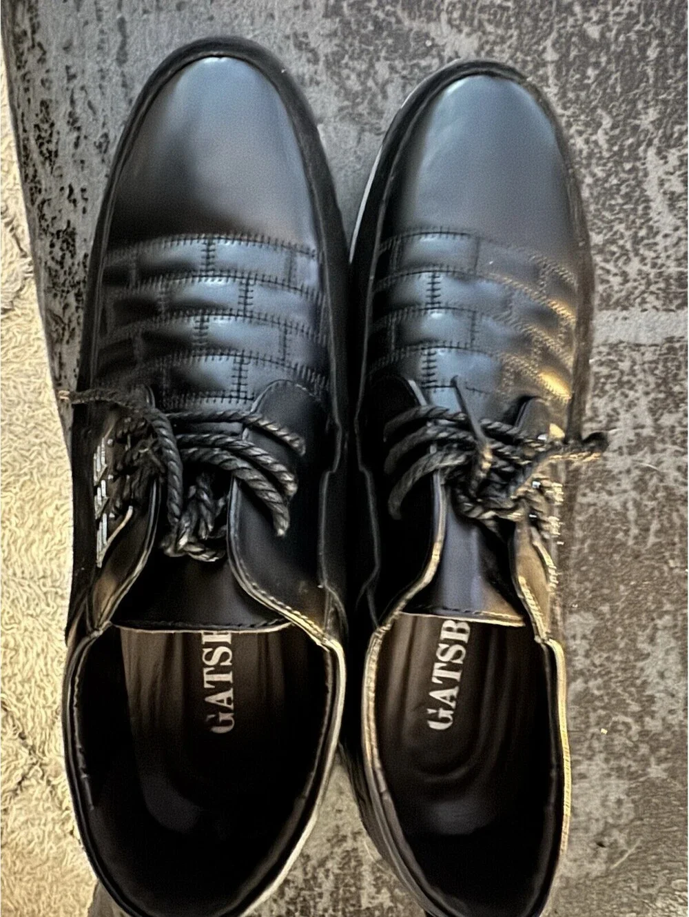 Gatsby Shoes Men’s Black Orthopedic Leather Casual Oxfords Size 12 - 46 Euro