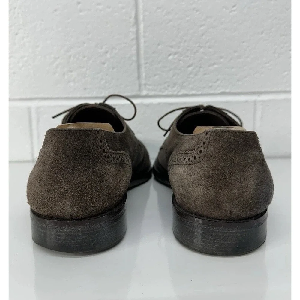 Tommy Bahama Oxford Dress Shoe Brown Suede Wingtip Brogue‎ / Men's 13 D