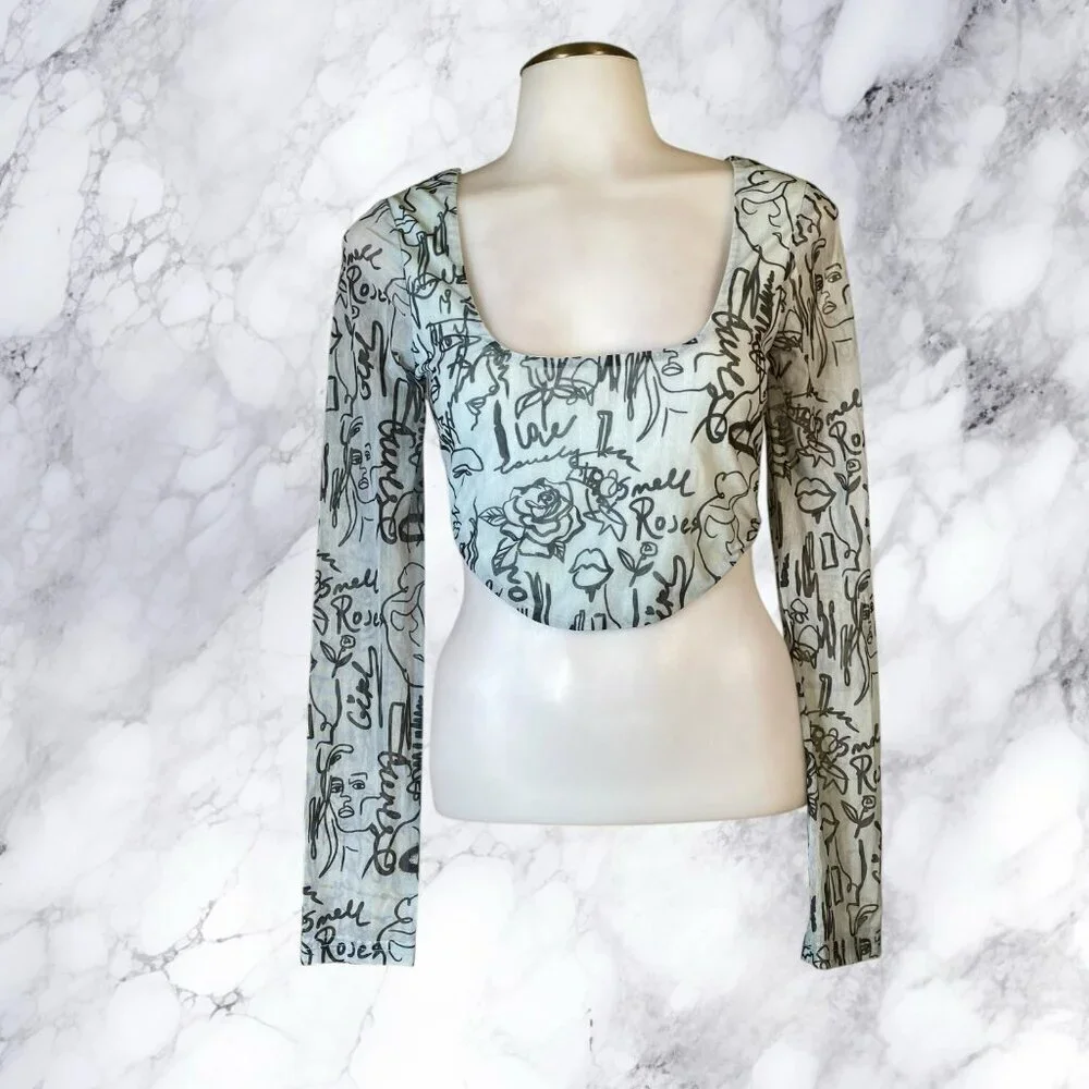 superdown Kora Mesh Top - Blue