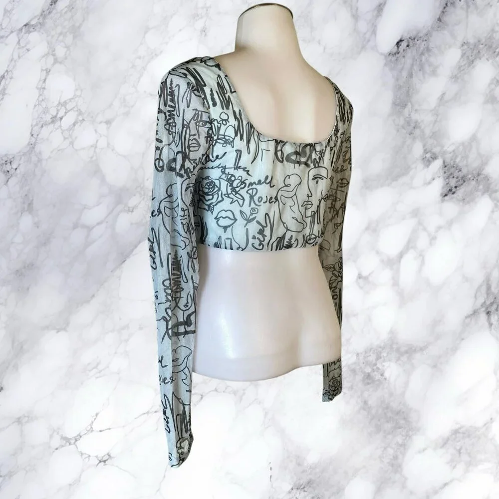 superdown Kora Mesh Top - Blue