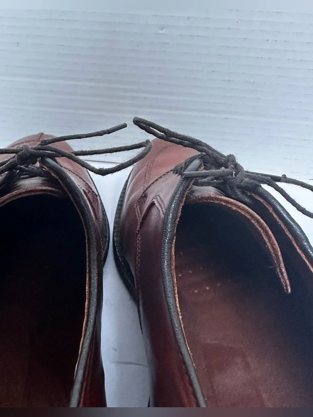 Allen Edmonds Men's Whiskey Oxfords Lace Up Split Front Dress Shoes- Size 11