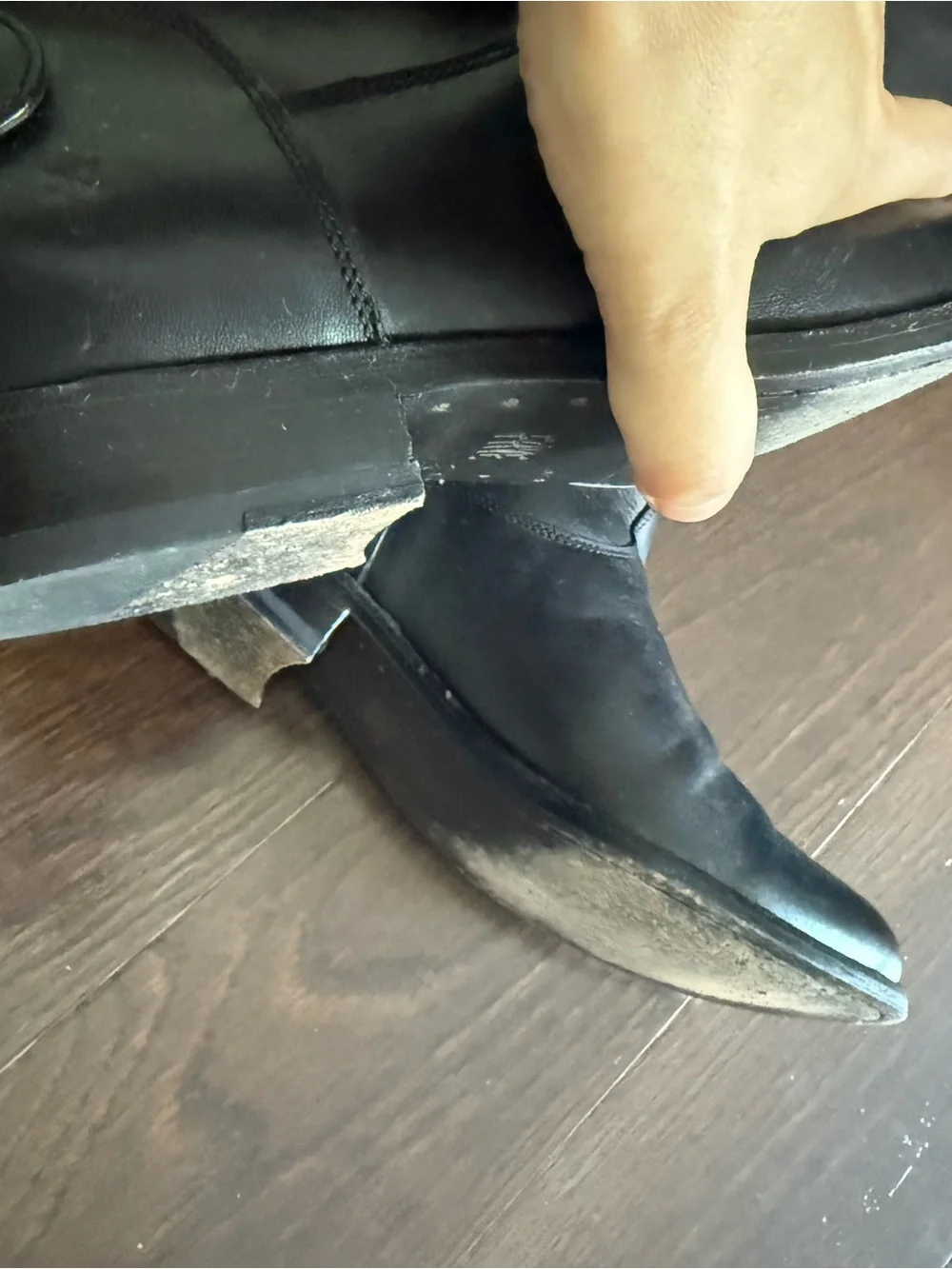 Frye sleek black
