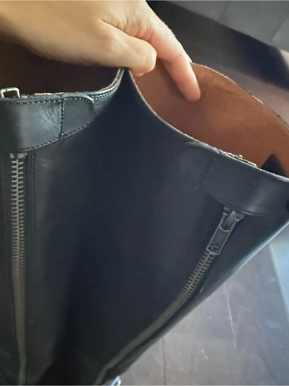 Frye sleek black