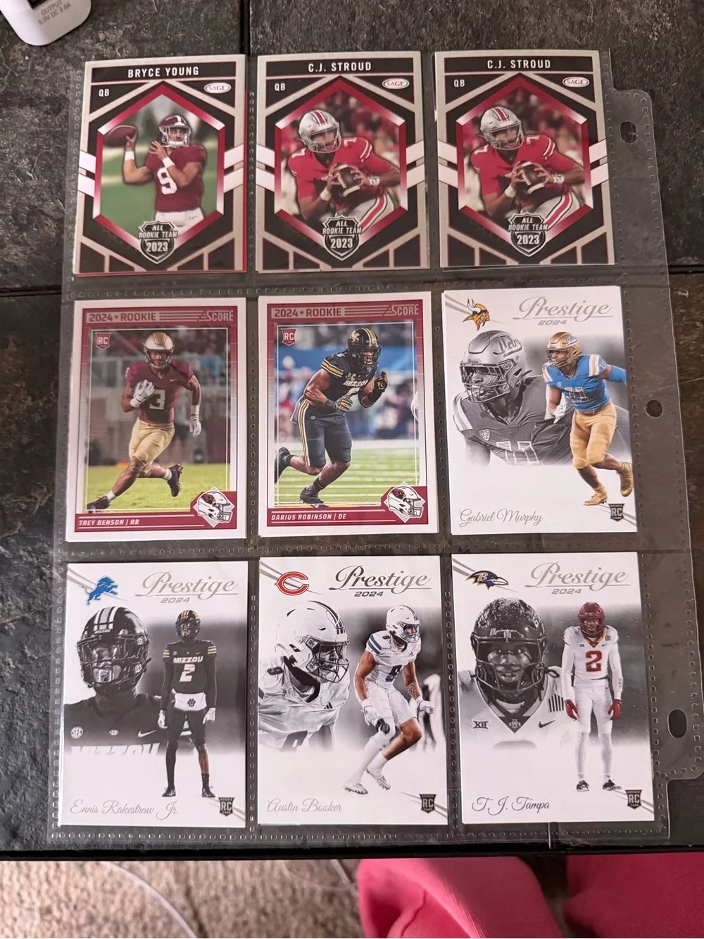 lot of rookie sports cards