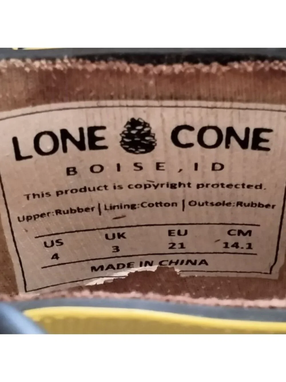 Lone Cone tiny toes