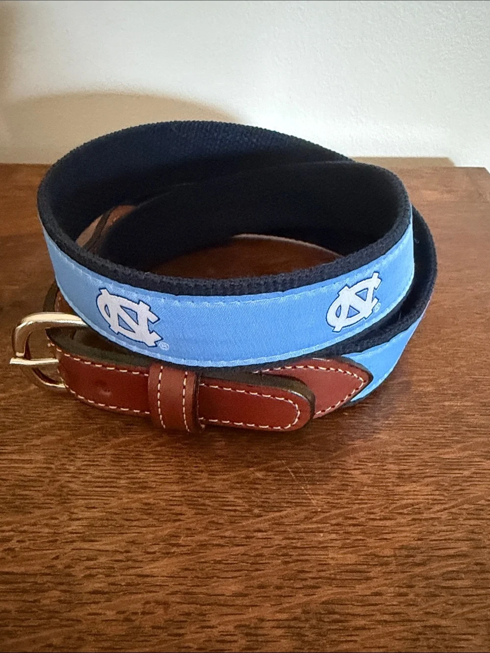 Men’s University of North Carolina Tar Heels Logo Web Belt Size 46