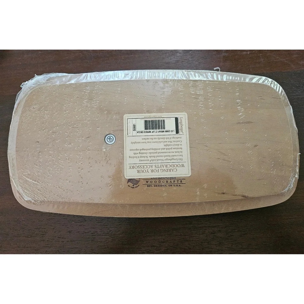 Longaberger Woodcrafts 2008 Wrap It Up Holiday Christmas Basket Lid