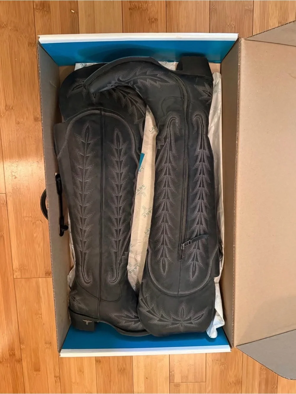 Lane boots black over