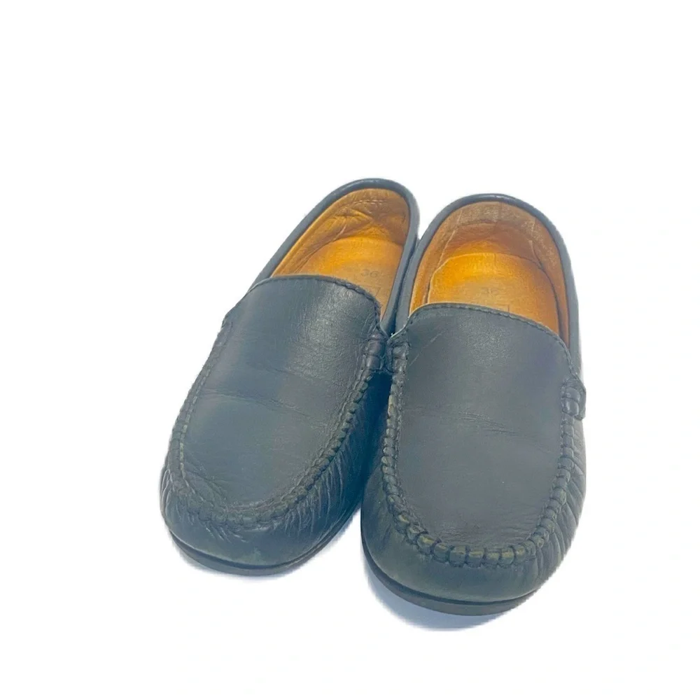 Atlanta Moccasin kids black Penny Loafers size 4.5