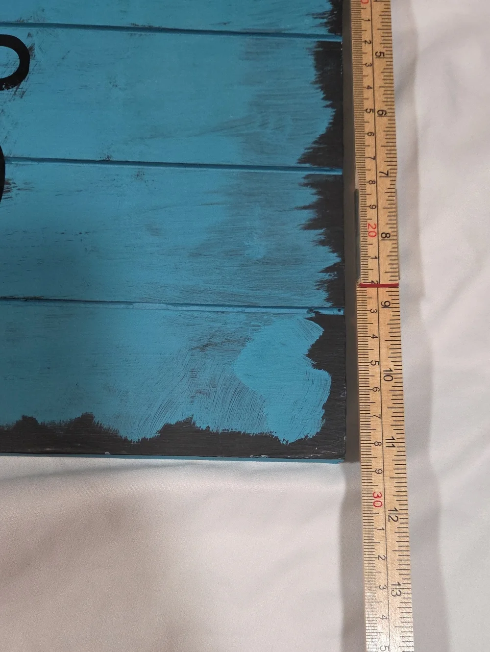 Blue And Black Farmhouse Distressed Laundry Sign 18x11
