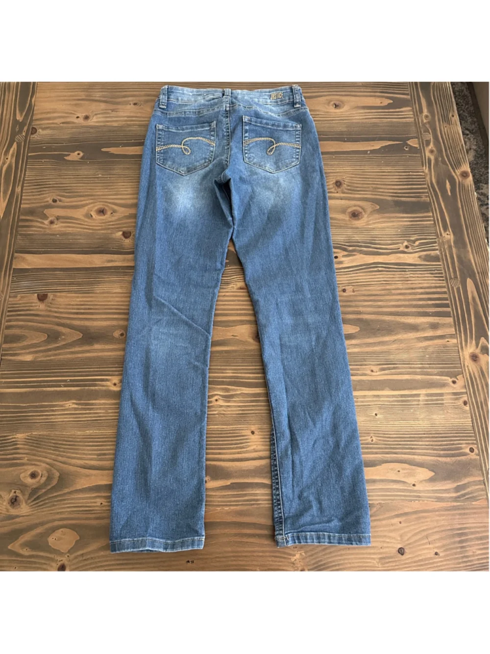 Girls Justice Mid Rise Skinny Jeans Size 12 Blue