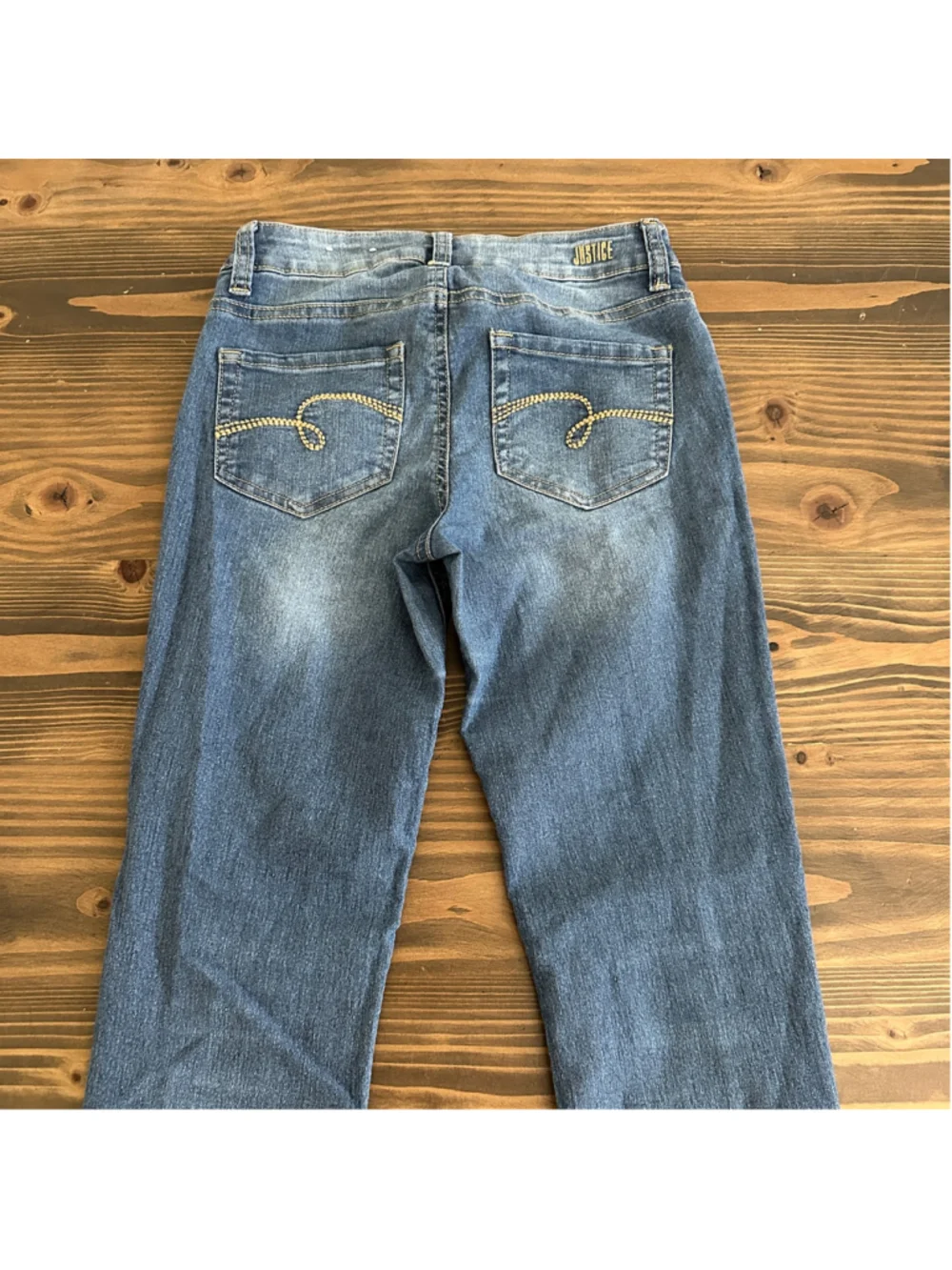 Girls Justice Mid Rise Skinny Jeans Size 12 Blue
