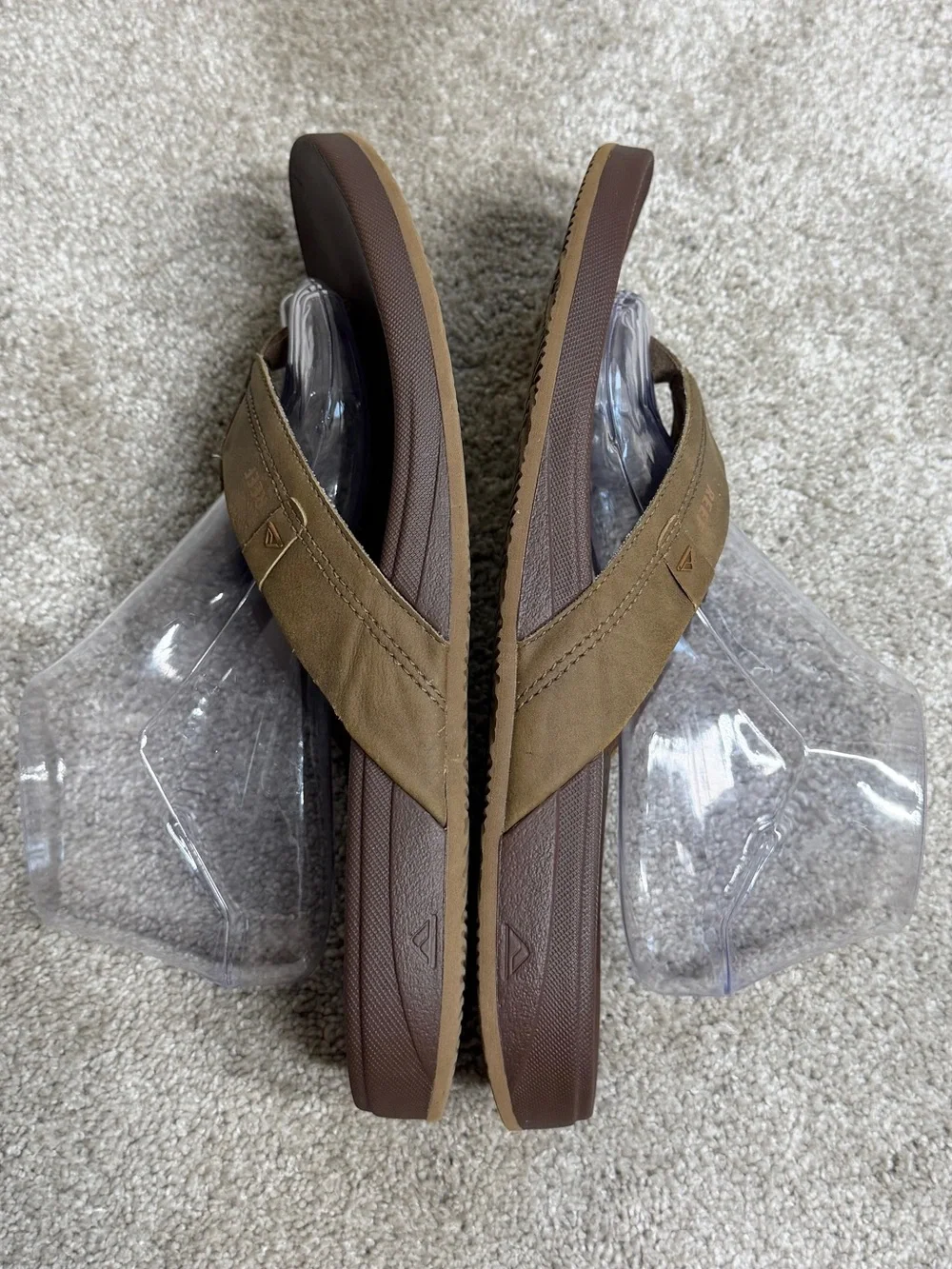 Reef Men’s Cushion Phantom 2.0 Sandals Flip Flop in Brown Tan 10