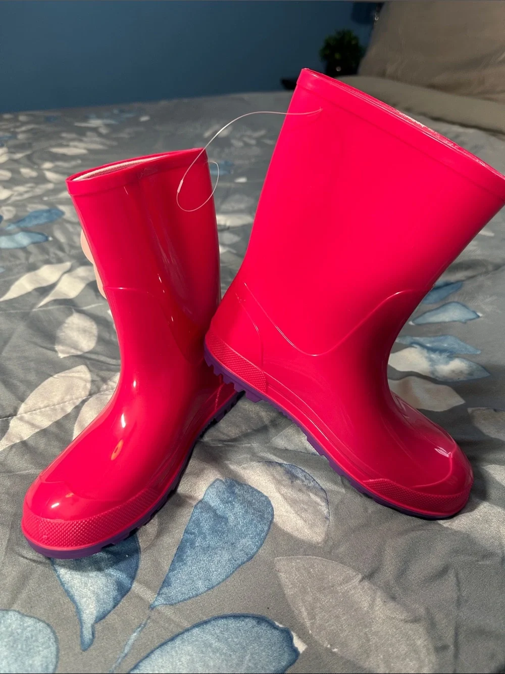 NWTS wonder nation Bright Pink Kids Rain Boots Sz 13/1 ☔️🩷